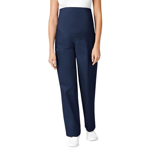 Wink WonderWORK Scrubs for Maternity Cargo Scrub Pants - Navy, S