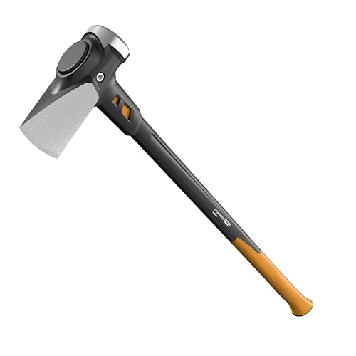 Fiskars 8 lb. Splitting Maul - 36" Shock-Absorbing, Comfort Grip Handle - Rust Resistant Forged Steel Blade - Wood Splitter Maul for Hardwood - Split Wood for Campfires - Bushcraft Gear