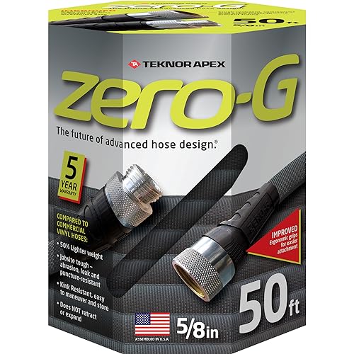 zero-G 4001-50 Lightweight, Ultra Flexible, Durable, Kink-Free Garden Hose, 5/8-Inch by 50-Feet,BlackVEVOR Garden Hose,