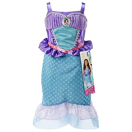 Disney Princess Ariel Sing & Shimmer Musical Dress – Sparkling Costume with Built-In Music, Ages 3–6, Size 4–6X – Amazon Exclusive
