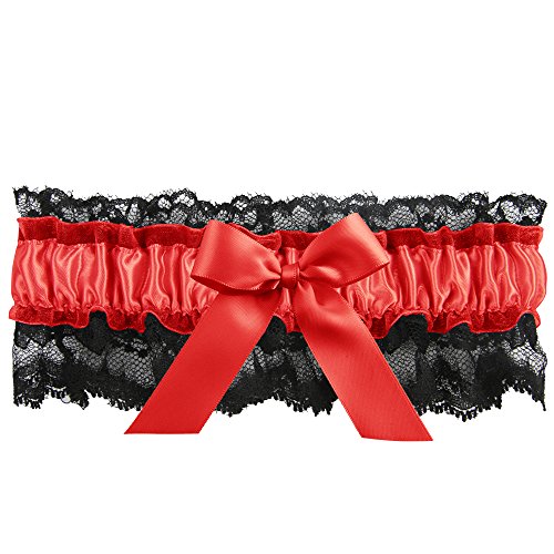 Ivy Lane Design 20-2003-0013 Britney Garter, Black/Red