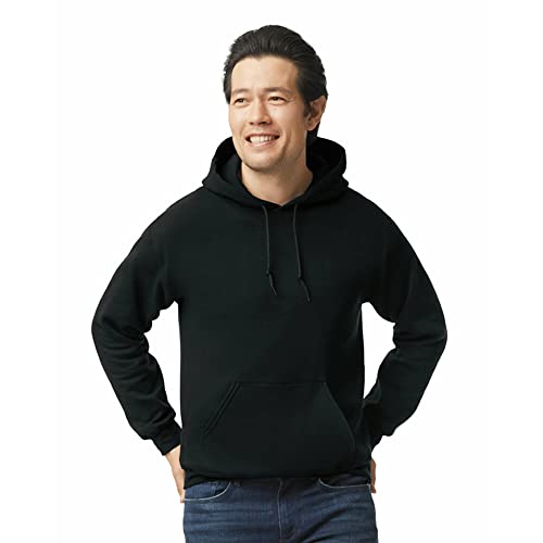 Gildan Adult Fleece Hoodie Sweatshirt, Style G18500, Multipack, Black (1-Pack), Large