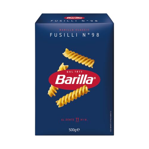 🔥 STARKER PREIS (-44%) Barilla Pasta Nudeln Klassische Fusilli n.98 aus hochwertigem Hartweizen immer al dente, Chili, Spaghetti, Fusilli, Penne, Italienisch, 500 g