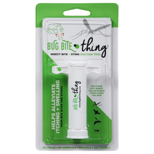 BUG BITE THING Suction Tool - Bug Bites and Bee/Wasp Stings, Natural Insect Bite Relief, Chemical Free - White/Single