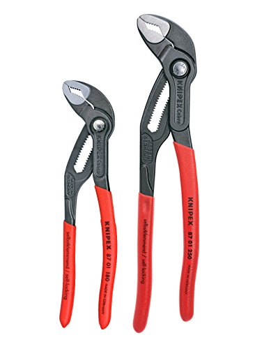 Knipex 00 31 20 V01 US Cobra Pliers Set (2 Piece)GEARWRENCH 5 Piece PITBULL Cushion Grip Pliers Set in Foam Storage Tra