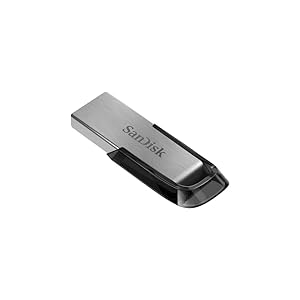 SanDisk Ultra Flair Memoria flash USB 3.0 de 64 GB, con carcasa de metal duradera y elegante y hasta 150 MB/s de velocidad de lectura, Color negro/plateado