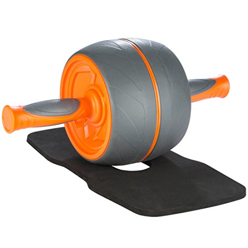 🔥 SELTEN SO GÜNSTIG (-60%) Ultrasport Premium Ab Trainer AB, Bauchtrainer für den Heimgebrauch, zum Training der Bauchmuskulatur, des Sitzes und des Spatels, Oberkörperroller mit Maniglie-Gumate, Sporttraining, orange