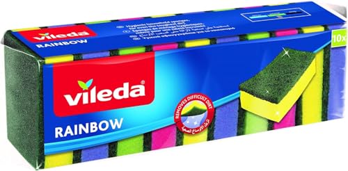 Vileda Rainbow Sponge, 10-Pack