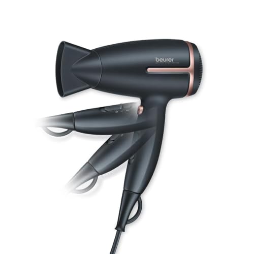 (-51%) Beurer HC 25 Klappbarer Reisehaartrockner, Ionenfunktion, 1600W, Weiß, 110-240V Spannungsanpassung