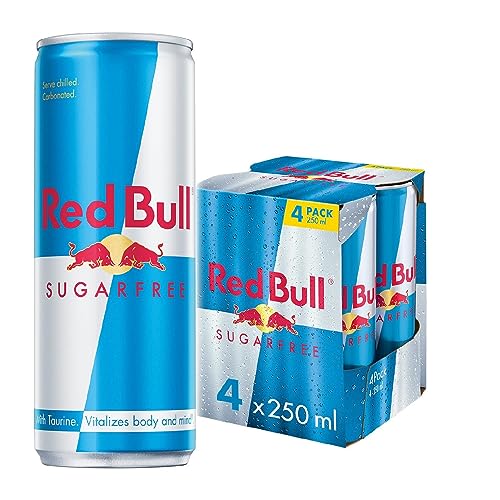 Red Bull Energy Drink Sugar Free 250ml x4