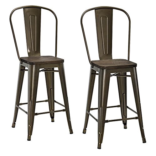 DHP Luxor Metal Stool Most Comfortable One of the few ergonomically designed bar stools that add