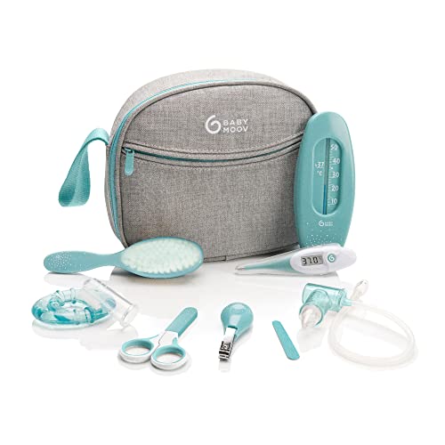 (-22%) Babymoov Babypflege-Set Aqua - 9-teilig, ideal für die Baby Erstausstattung mit digitalem Fieberthermometer und Nasensauger