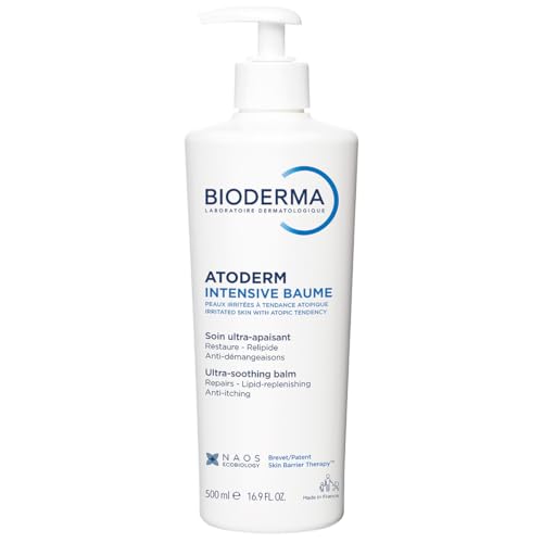Bioderma Atoderm Intensive Balm, Hydrating Balm For Dry To Atopic Sensitive Skin, Face & Body Moisturizer With Ultra Soothing Anti-Itching Formula, Fragrance-Free, Non-Greasy & Non-Sticky For Family