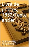 Livre De Pri%C3%A8res, 1852