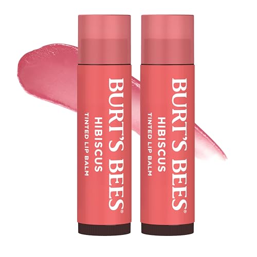Burt's Bees Tinted Lip Balm, Hibiscus, 0.15 Ounce, by Burt's Bees