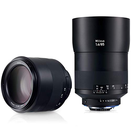 ZEISS Milvus ZF.2 1.4/85 Telephoto Camera Lens for Nikon F-Mount SLR/DSLR Cameras, Black