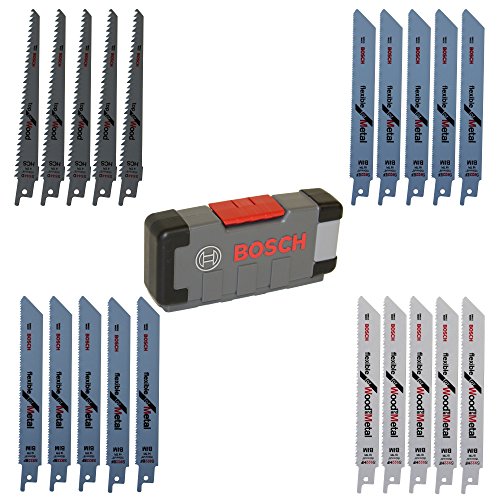 🔥 STARKER PREIS (-57%) Bosch Professional 20tlg. Säbelsägeblätter ToughBox for Wood and Metal (für Holz und Metall, Zubehör Säbelsäge)