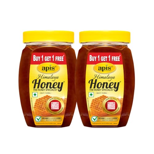 Apis Himalaya Honey, 500g (Pack of 2) | Pure and Natural Himalayan Honey | No Added Sugar | No Adulteration | Rich Taste | Healthy Natural Sweetener f