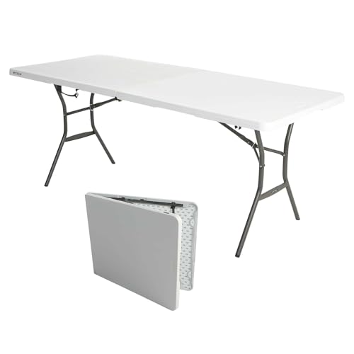 (-39%) Lifetime Klapptisch 182x76 cm 150 kg Traglast Kunststoff klappbar Stahl