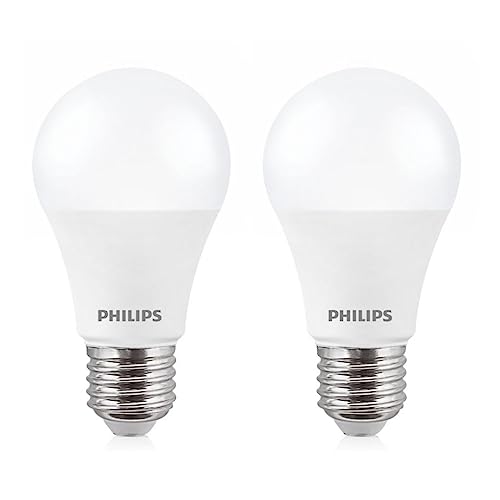PHILIPS 12-Watts LED Bulb E27 Base (Crystal White, Pack of 2)