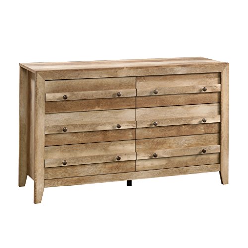 Sauder Dakota Pass 6-Drawer Dresser Rustic Charm