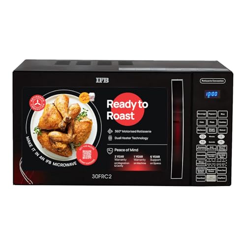 IFB 30 L Convection Microwave Oven (30FRC2, Floral Pattern) (Black), STANDARD