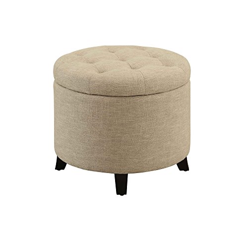 Convenience Concepts Designs4Comfort Storage Ottoman, Tan FabricConvenience Concepts Designs4Comfort Accent Storage Ott