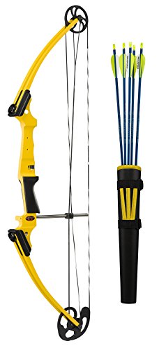 Genesis Original Compound Bow & Arrow Kit, 15"-30" Draw, Left, Black