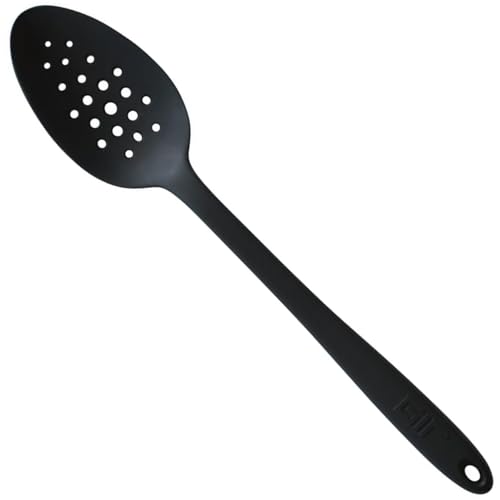 GIR Silicone Slotted Spoon 13.5 in Heat Resistant 425F Black