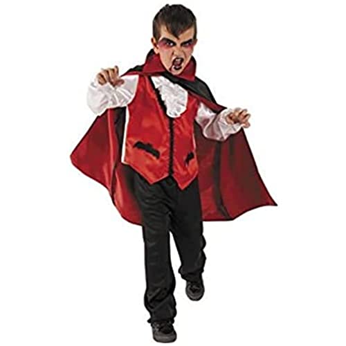 Rubies Disfraz Conde Drácula para niños y niñas, Chaleco con camisa con chorrera, pantalones y capa, Vampiros, Murciélagos para cosplay y fiestas