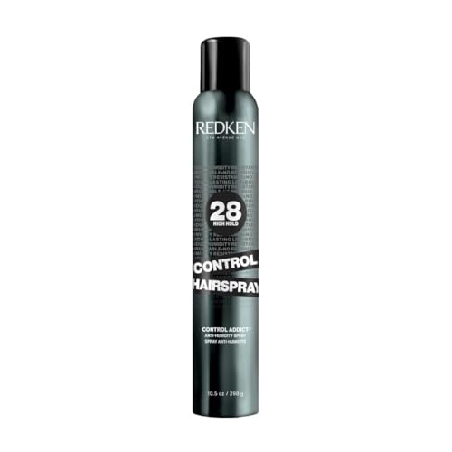 Redken Control Hairspray 28 | Extra High-Hold Hair Spray | Flake-Free, Quick-Drying Finish | Long-Lasting Frizz Protection | Humidity Resistance | 24 Hour Style Control | For All Hair Types | 10.5 Oz