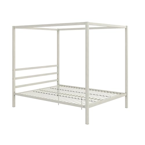 DHP Canopy Bed with Built-in Headboard High Strength Apart from its metal frame that comes in a