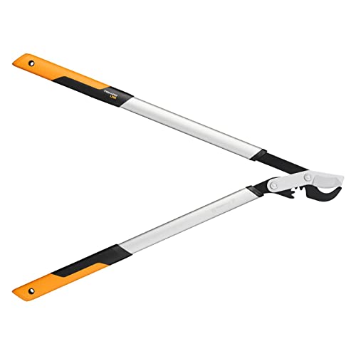 (-44%) Fiskars PowerGear X Bypass-Getriebeastschere für frisches Holz, Antihaftbeschichtet, Gehärteter Präzisionsstahl, Länge: 80 cm, Schwarz/Orange, LX98-L, 1020188
