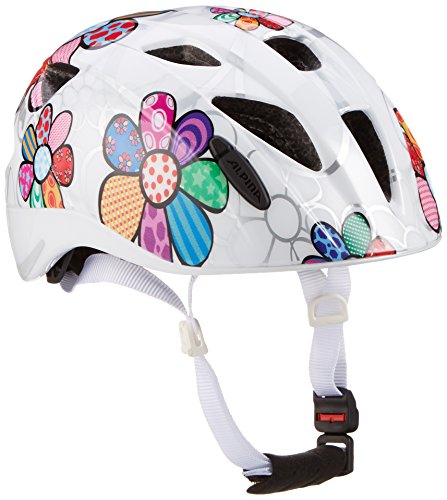 ALPINA Unisex - Children, XIMO FLASH cycling helmet, white flower gloss, 49-54 cm
