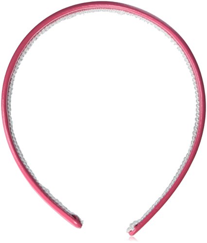 Motique Accessories Hot Pink 2 Inch Wide Satin Hard Headband with No Teeth