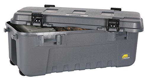 Plano 108 Quart Storage Trunk with Wheels & Rugged A storage bin that can be locked and has