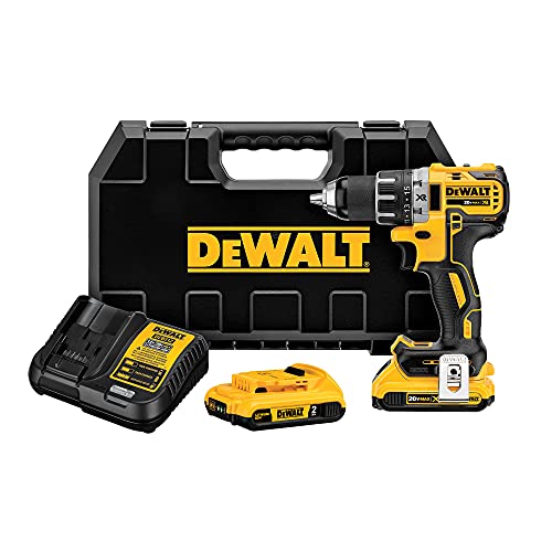 DeWalt DCD791D2 20V MAX XR Brushless 1/2" Compact Drill/Driver Kit