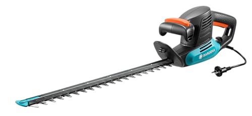 Gardena Elektro-Heckenschere EasyCut 450/50: Elektrische Heckenschere mit 450 W Motorleistung, 50 cm Messerlänge, 18 mm Messeröffnung, ergonomischer G