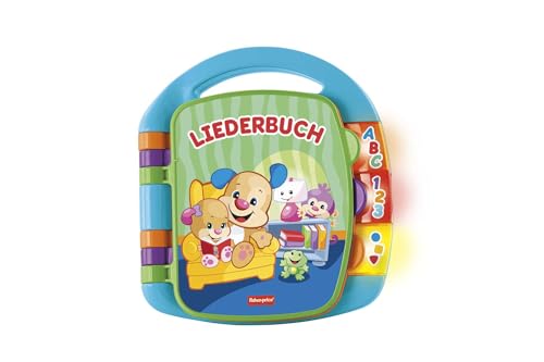 (-34%) Fisher-Price Lernspaß, Liederbuch, Baby Musik Buch, Musikspielzeug für Babys, Elektronisches Kinderbuch, ab 6 Monate, Deutsche Version, CDH40