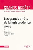 Les Grands Arrts De La Jurisprudence Civile T2 Obligations Contrats Spciaux Srets