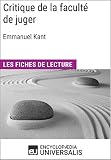 Critique De La Facult De Juger Demmanuel Kant Les Fiches De Lecture Duniversalis