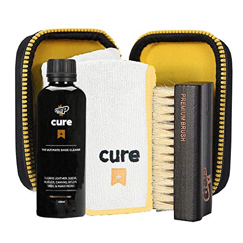 Crep Protect Shoe Cleaner - Sneaker Cleaning Kit With Solution, Shoe Brush & Microfiber Cloth for Sneaker, Whites, Leather, Nubuck, Suede & Canvas