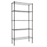 amazon basics Height Adjustable 5Shelves Heavy Duty Rack 2751