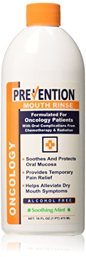 Prevention Oncology Alcohol Free Mouthwash, Soothing, Gentle, & Moisturizing, Mouthsore and Dry Mouth Mouthwash Specially Formulated for Patients Undergoing Oncology Treatment - 16 oz Bottle, 1-Pack