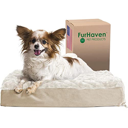 Furhaven Ultra Plush Deluxe Heating Pad Bed