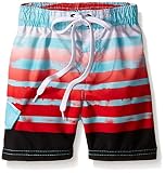 Kanu Surf Toddler Boys Reflection Quick Dry Beach Swim Trunk, Reflection Aqua, 4T
