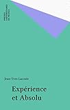 Exprience Et Absolu Epimthe