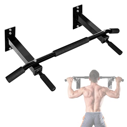 Amazon.com : Yes4All Multifunctional Pull Up Bar Wall Mounted Capacity 300 Pounds - Black : Sports & Outdoors