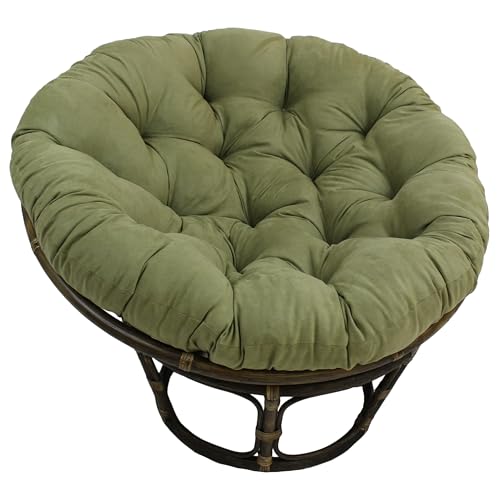 Blazing Needles,Polyester Microsuede Papasan Cushion, 1 Count (Pack of 1), Sage Green
