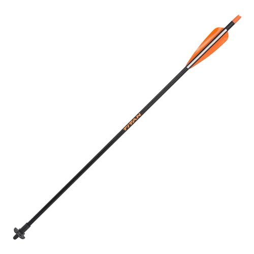 Allen Company Titan Crossbow Decocking Bolt - 24" Carbon Fiber Safety Bolt for Hunting Bows - Steel Tip - Half Moon Nock - 400+ FPS Compatible